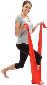 House of Quirk Yoga Bands xercise Stretch Perfect for Tone Legs Ankle Arms Thigh Gym - Red