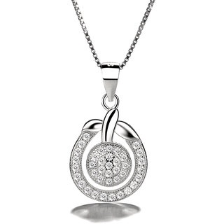 Silvero Zircon unique design sterling silver pendant