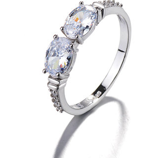 Silvero Dubble Diamond Unique Solitaire Ring