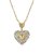 Silvero Sophisticated Heart Pattern pendant necklace