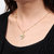 Silvero Sophisticated Heart Pattern pendant necklace
