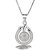 Silvero Zircon unique design sterling silver pendant