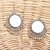 SGM Fashion Mirror Afghan Earrings For Girls and Women -Silver (SGE-023)