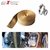 AllExtreme Silencer Wrap With Clamp Bike Exhaust Heat Shield For  Bullet Electra Twinspark (3Mtr, Golden)