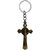 M Men Style Lord Holy Jesus Christ Crucifix Cross Keyring  Green  Zinc Metal Religious Keychain For Men And Women