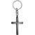 M Men Style Lord Holy Jesus Christ Crucifix Cross Keyring  Grey  Zinc Metal Religious Keychain For Men And Women
