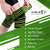 MuscleXP DrFitness+ Knee Wraps For Cross Training, For Both Left  Right Knees,(Black  Green)