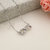 Silvero infinity Pattern with zircon sterling silver necklace