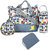 HoneyBun Grey Baby Bag for Mom, 4Pcs Diaper Bag Tote Set
