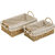 HoneyBun Wicker Brown Storage Baskets Sets of 3, HK-T78
