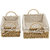 HoneyBun Wicker Brown Storage Baskets Sets of 3, HK-T78