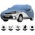 Allextreme NM5001 Car Body Cover Compatible with Nissan Micra Active Indoor Outdoor Body Protection (Blue with Mirror)