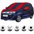 Allextreme MU5004 Car Body Cover Compatible with Maruti Suzuki Stingray  Body Protection (Navy Blue  Red with Mirror)