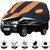 Allextreme MVG5003 Car Body Cover Compatible with Maruti Suzuki Versa  Body Protection (Navy Blue  Orange with Mirror)