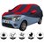 Allextreme HTB5004 Car Body Cover Compatible with Hyundai Terracan  Body Protection (Navy Blue  Red with Mirror)