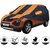 Allextreme TBH5003 Car Body Cover Compatible with Tata Harrier  Body Protection (Navy Blue  Orange with Mirror)