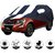 Allextreme MXY5005 Car Body Cover Compatible with Mahindra XUV500  Body Protection (Navy Blue  White with Mirror)