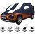 Allextreme TBH5005 Car Body Cover Compatible with Tata Harrier  Body Protection (Navy Blue  White with Mirror)