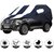Allextreme NPY5005 Car Body Cover Compatible with Nissan Petrol  Body Protection (Navy Blue  White with Mirror)