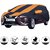 Allextreme NSE5003 Car Body Cover Compatible with Nissan Sunny  Body Protection (Navy Blue  Orange with Mirror)