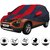 Allextreme TBH5004 Car Body Cover Compatible with Tata Harrier  Body Protection (Navy Blue  Red with Mirror)
