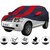 Allextreme LRB5004 Car Body Cover Compatible with Land Rover  Body Protection (Navy Blue  Red with Mirror)