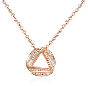 Silvero Imposing Design With Rose-Gold Plated Necklace