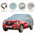 Allextreme RK7007 Car Body Cover Compatible with Renault KWID  Body Protection (Reflective Silver with Mirror)