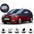 Allextreme I7005 Car Body Cover Compatible with Hyundai Elite i20  Body Protection (Blue-Silver with Mirror)