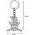 M Men Style Double Sided Chatrapati Shivaji Maharaj Statue Jay Bhavani KeyRing Keychain  Zinc Metal Religious Keychain