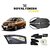 Royal Finish Car Accessories Zipper Magnetic Sunshades for Datsun Go Plus- Set of 4 Pcs