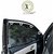Royal Finish Car Accessories Zipper Magnetic Sunshades for Datsun Go Plus- Set of 4 Pcs