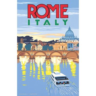                       Set of 14 Vintage Travel Posters For Decor And Collection                                              