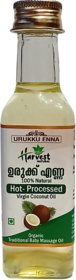 Organic Virgin Coconut Oil  Hot Processed  100 Pure and Natural  Harvest Natural Urukku Velichenna 100ml