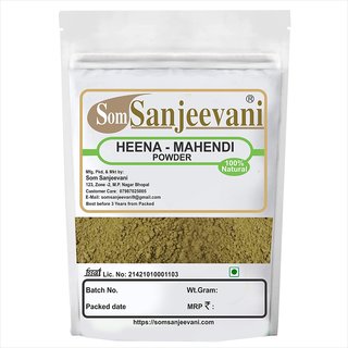 Som Sanjeevani Natural Henna-Mahendi Powder 100 grams In Air Tight Zipper Pack