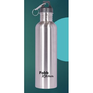                       Fabb Kitchen Hike 1000ml Stainless Steel - Single Wall/ Fridge Bottle 1000ml Bottle (Silver, Steel)                                              