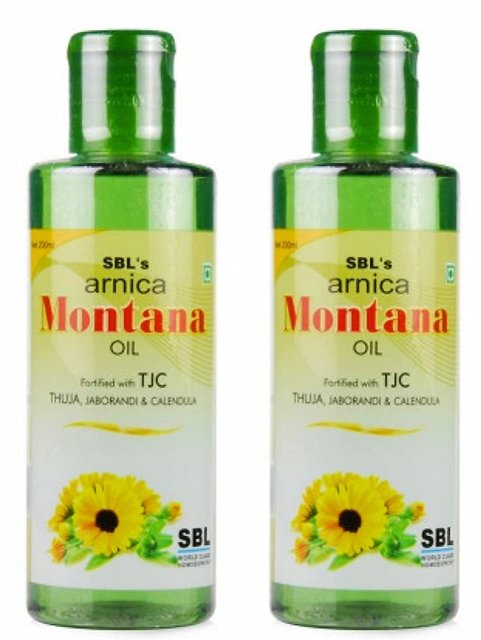 SBL Arnica Montana Herbal Shampoo And Oil Combo Pack 200Ml
