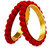 Rijoli Non-Precious Metal studded with Ball Zircon Gemstone and Velvet Bangle Set for Women/Girls ( Pack of 42)