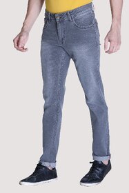 Men Regular Grey Jeans
