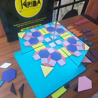                       KRIDA - Magic with Mirrors - Shape, Color  Art Learning Game (MDF Wood)                                              