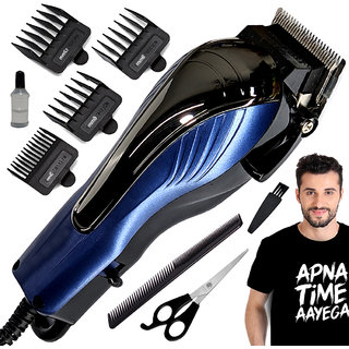 ZS Corded Waterproof Beard Mustache Trimmer Powerful 9W Hair Clipper Salon approved Electric Razor Grooming Kit 33