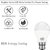 HP LED LIGHTING 7W ROUND B22 LED BULB PACK OF 1