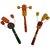 KRIDA -Combo of 3 Wooden Rattle Toys (Stick Rattle, Bell Rattle, Disk Rattle)