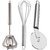 Oc9 Stainless Steel Mathani and Steel Whisk and Pizza Cutter For Kitchen Tool