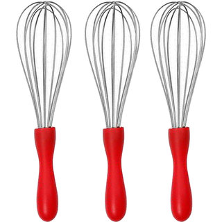                       Oc9 Stainless Steel Whisk / Egg Whisk / Egg Beater (Pack of 3) For Kitchen Tool                                              