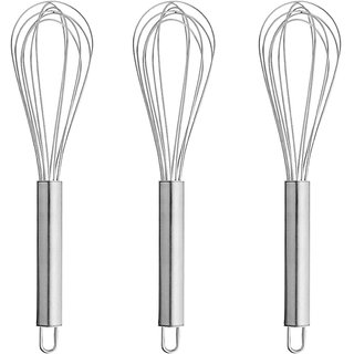                       Oc9 Stainless Steel Whisk / Egg Whisk / Egg Beater (Pack of 3) For Kitchen Tool                                              