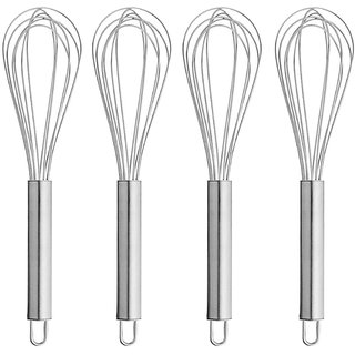                       Oc9 Stainless Steel Whisk / Egg Whisk / Egg Beater (Pack of 4) For Kitchen Tool                                              