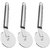 Oc9 Stainless Steel Pizza Cutter / Wheel Pizza Cutter (Pack of 3) Kitchen Tool