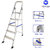 Home Day Regular 5 Step Foldable, Silver Aluminium Ladder  (With Platform)