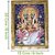 Reprokart Goddess Gayatri Devi Maa On Lotus Photo Frame With Sparkle Finishing For Wall Hanging and Puja Room